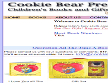 Tablet Screenshot of cookiebearpress.com